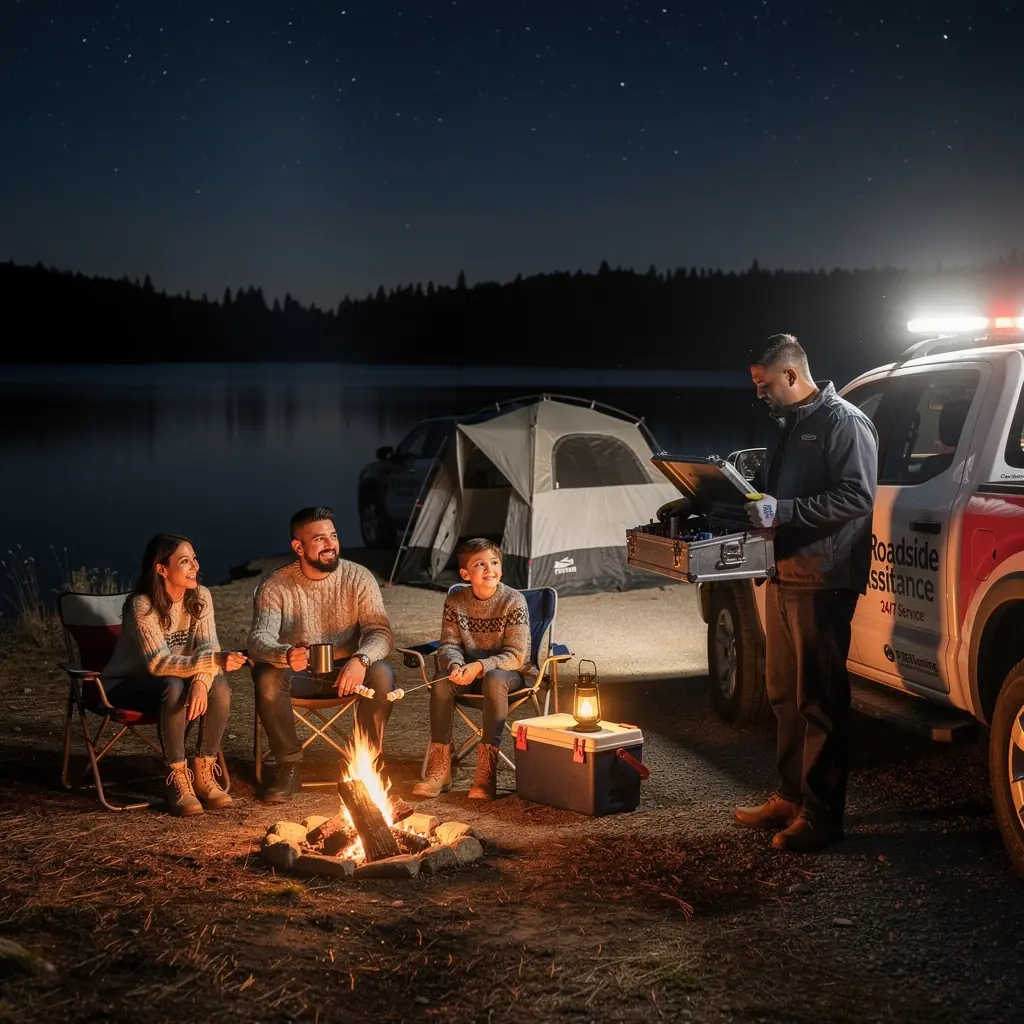 Zastępczy pojazd czekający na kierowcę w trakcie naprawy uszkodzonego auta.